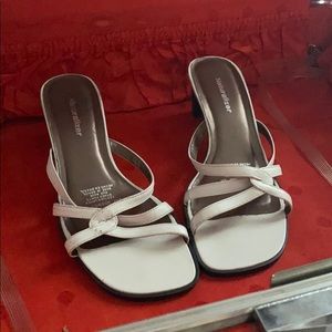 Naturalizer White Sandal Heels